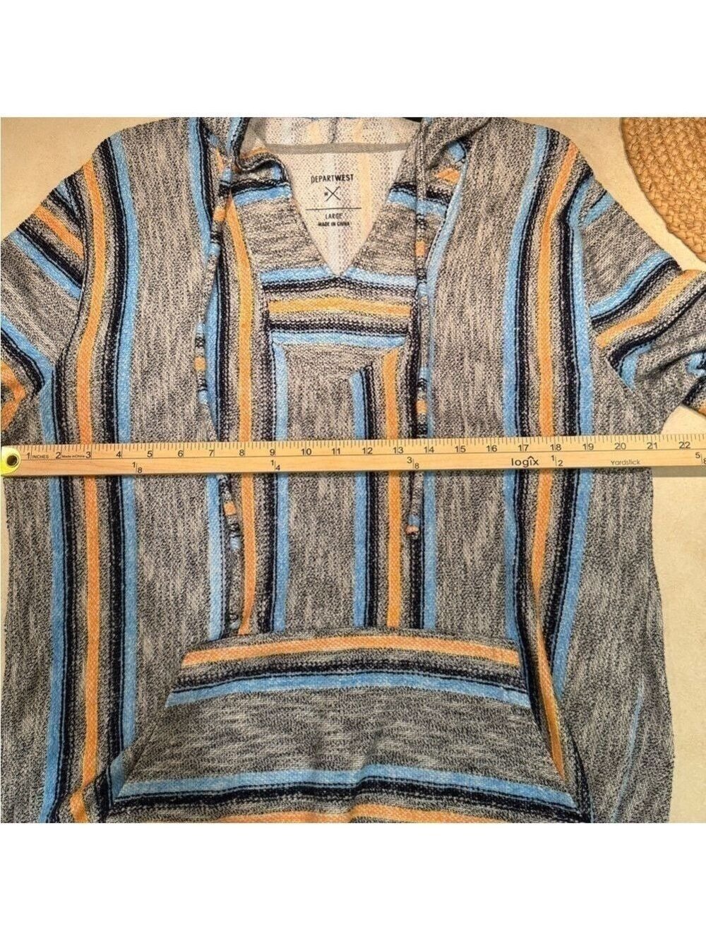 DepartWest Sold by Buckle Mens Hoodie Baja Pullover Size Large - Picture 8 of 10